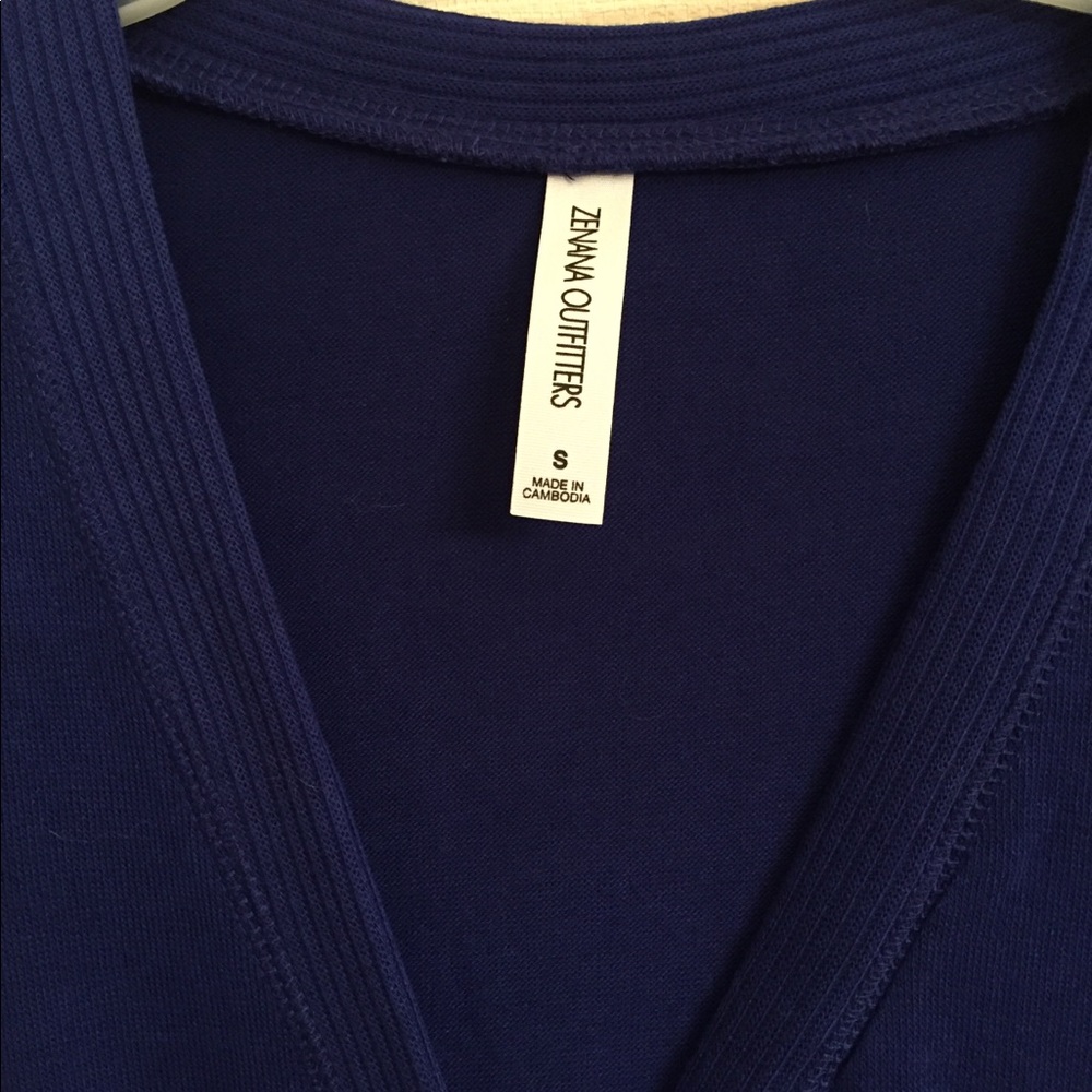 Dark blue button up cardigan - Picture 4 of 4